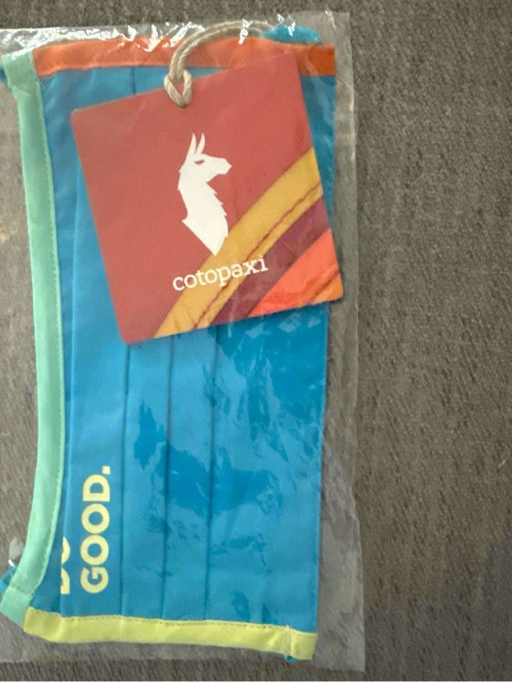 Cotopaxi Do Good Cotton Face Mask Adjustable One Size Multicolor New